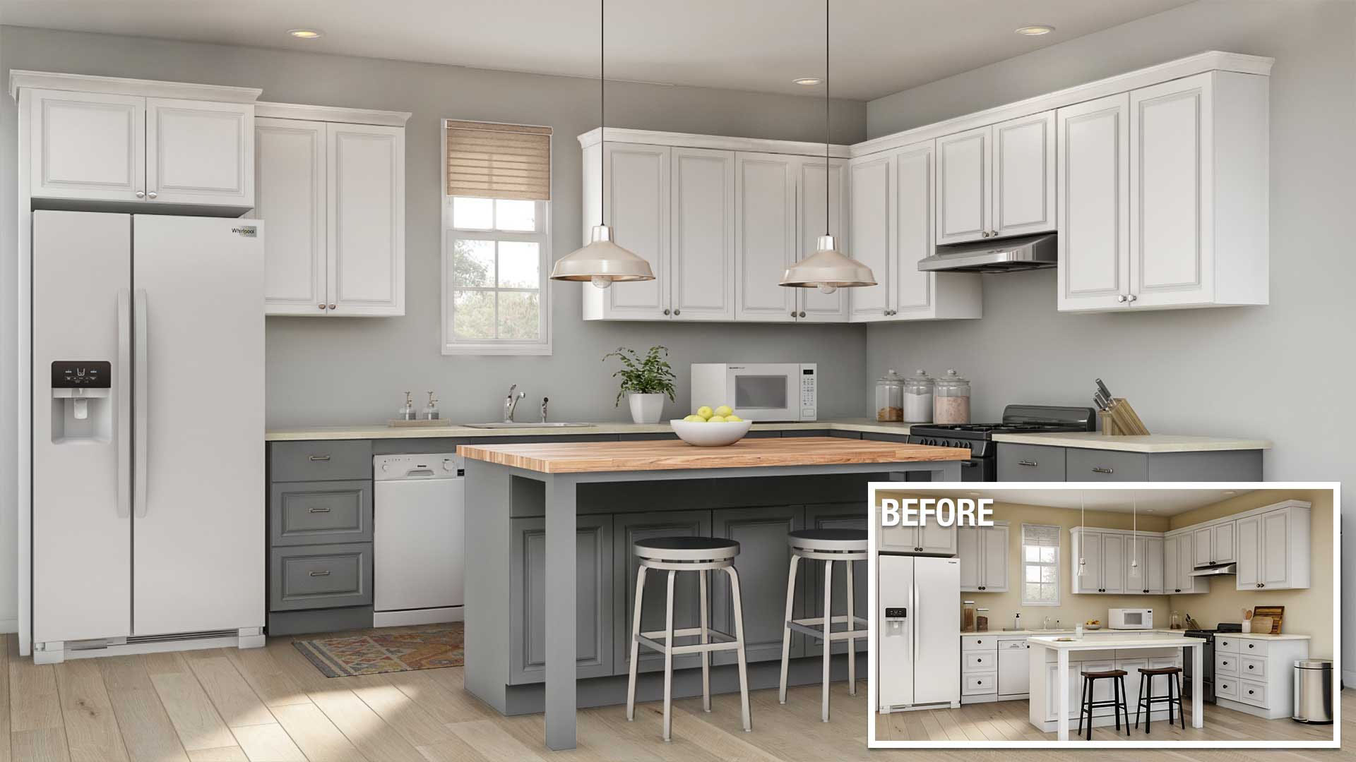 minor kitchen remodel cost in Orange County ca